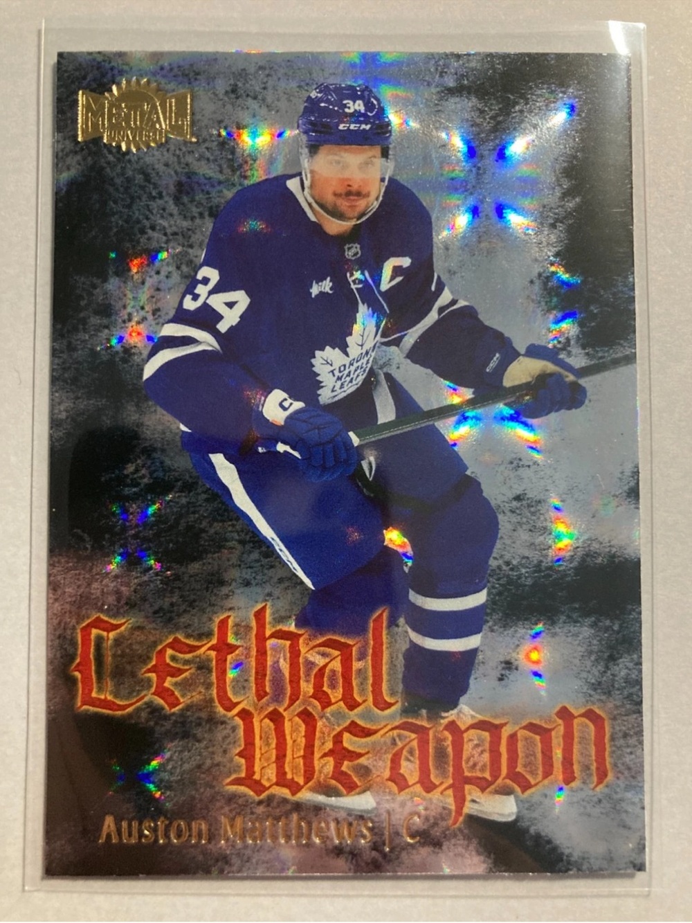 Auston Matthews 2026 Skybox Toronto Maple Leafs Insert Hockey Card